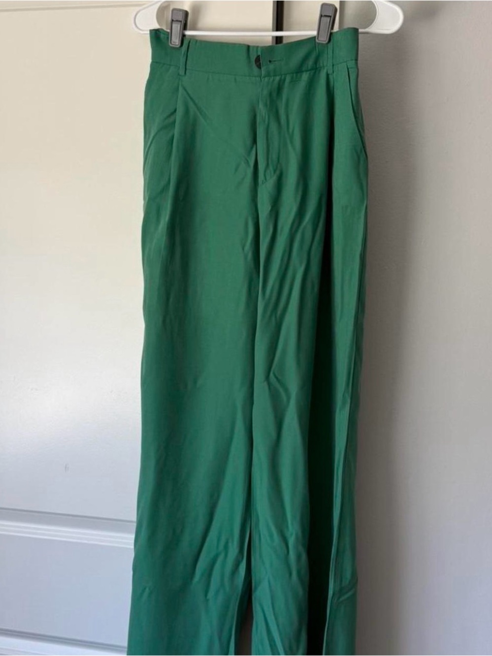 Zara Green High-Waist Pants